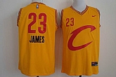 Nike Cleveland Cavaliers #23 Lebron James Yellow Pride Stitched Jersey,baseball caps,new era cap wholesale,wholesale hats